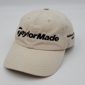 TaylorMade Tmax Gear Ashbury Open 2007 Beige Strapback Golf Hat Cap Distressed
